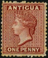 ANTIGUA 4aA *, 1872, 1 P. Karmin, Wz. CC, Feinst, Mi. 160.- - Antigua Et Barbuda (1981-...)