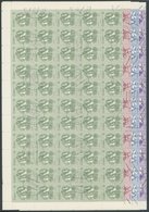 CUBA 2810-13 O, 1983, Blüten Im Bogensatz (100) Mit Zentrischen Stempeln, 1x Gefaltet, Pracht, Mi. 320.- - Andere & Zonder Classificatie