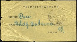 NIEDERLÄNDISCH-INDIEN 1948, Feldpost-Vorbindezettel Für Feldpostsendungen Von Soerabaja Nach Batavia Mit Entsprechendem  - India Holandeses