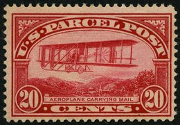 PAKETMARKEN Pa 8 *, Scott Q 8, 1912, 20 C. Doppeldecker, Winziger Falzrest, Pracht, $ 120.- - Pacchi