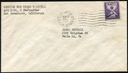 FELDPOST 1952, Feldpostbrief Des Schwedischen Roten Kreuzes über Das Amerikanische Haupt-Feldpostamt In San Francisco, M - Gebraucht