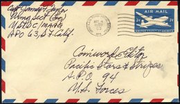 FELDPOST 1959, Luftpost-Ganzsachenumschlag Mit K1 ARMY AIR FORCE POSTAL SERVICE/APO, Pracht - Oblitérés