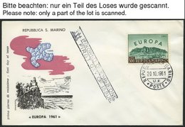 EUROPA UNION FDC BRIEF, 1961, Taube, Komplett Auf FDC`s, Einige Etwas Gelblich Sonst Pracht, Mi. 70.- - Andere & Zonder Classificatie