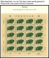 EUROPA UNION KB **, Postfrische Sammlung Kleinbogen Gemeinschaftsausgaben Von 1981-83 Im Borek Falzlosalbum. Pracht, Mi. - Andere & Zonder Classificatie
