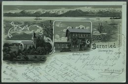 DEUTSCHLAND ETC. BERNRIED (Starnbergersee), Gruss Aus.. Karte Von 1900, Gebraucht - Altri & Non Classificati