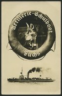 ALTE POSTKARTEN - SCHIFFE KAISERL. MARINE BIS 1918 S.M.S. Fuchs, 2 Ungebrauchte Karten - Oorlog