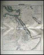 Der Nordöstliche Teil, Grenzkolorierter Stahlstich Aus Meyers Hand-Atlas, 1875 - Otros & Sin Clasificación