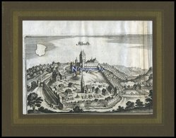 ALBECK, Gesamtansicht, Kupferstich Von Merian Um 1645 - Lithographies