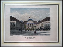 BERLIN: Das Palais Des Fürsten Bismark, Kolorierter Holzstich Um 1880 - Lithographien