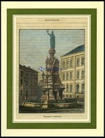 DORTMUND, Teilansicht Mit Denkmal, Kolorierter Holzstich Aus Malte-Brun Um 1880 - Lithographies