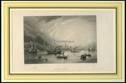 HAMBURG Von Der Elbe Aus Gesehen, Stahlstich Von Sander/Payne Um 1840 - Lithographies