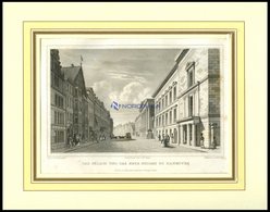HANNOVER: Das Palais Und Das Neue Schloß, Stahlstich Von Osterwald/Hoffmeister, 1840 - Lithografieën