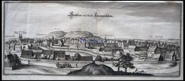 HATMERSLEBEN, Gesamtansicht, Kupferstich Von Merian Um 1645 - Lithographies