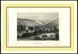 LANGENSCHWALBACH, Gesamtansicht, Stahlstich Von Alt/Winkler Um 1840 - Lithographien