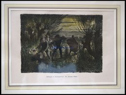 NEUVORPOMMERN: Schmuggler, Kolorierter Holzstich Von J.Gehrts Von 1881 - Lithographies