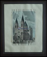 STUTTGART: Die Garnisionskirche, Kolorierter Holzstich Nach Restel Um 1880 - Litografia