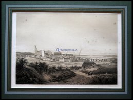 KOLDING (Kolding), Gesamtansicht, Lithographie Mit Tonplatte Von Alexander Nay Bei Emil Baerentzen, 1856, Leicht Stockfl - Lithografieën