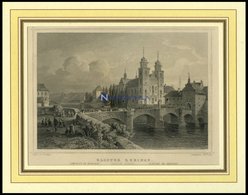 KLOSTER RHEINAU/KANTON ZÜRICH, Stahlstich Von Lange/Kolb Um 1840 - Lithografieën