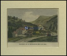 RIGI-KLÖSTERLI: Die Wallfahrtskirche Maria Zum Schnee, Kolorierter Holzstich Um 1880 - Lithografieën