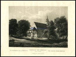 SEMPACH: Die Kapelle, Stahlstich Um 1840 - Lithographies