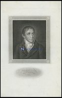 Tiedger, Poet, Stahlstich Um 1840 - Litografia