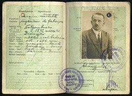 90054 1931. Fényképes útlevél, Kiegészített Díjjegy. /1931 Vintage Photo Passport - Autres & Non Classés