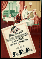 93443 SZOCREÁL KISPLAKÁT 1950-55. Cca. Fizessen Elő Ebédre-vacsorár , 24*17cm /SOCIAL REALIST SMALL POSTER Ca 1950-55 - Publicités