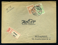 93015 TOLNA 1915. Ajánlott Levél Turul-Hadisegély Bérmentesítéssel Budapestre - Oblitérés