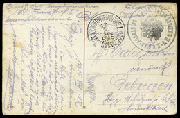 93655 K.u.K. Haditengerészet, I.VH 1915.Képeslap Kéfféle (!) S.M.S. Kaiser Franz Josef Hajó Bélyegzéssel - Lettres & Documents