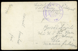 93681 K.u.K. Haditengerészet,I.VH. 1917. Képeslap, S.M.S. Zara Hajó Bélyegzéssel Polába Küldve - Lettres & Documents