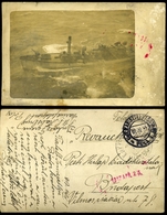 93738 K.u.K. Haditengerészet, I.VH.1917. Fotós Képeslap MFP Pola + S.M.S. Habsburg Hajó Bélyegzéssel - Lettres & Documents