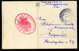 93663 K.u.K. Haditengerészet, I.VH.1917. Képeslap , MFP Pola  + S.M.B. 81  Bélyegzéssel - Lettres & Documents