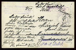 93639 K.u.K. Haditengerészet, I.VH  1918. Képeslap  S.M.S. Tegetthoff  Hajó Bélyegzéssel Az S.M.S. Lelek Hajóra Küldve - Lettres & Documents