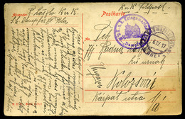 93690 K.u.K. Haditengerészet, I.VH 1917. Képeslap MFP Pola  + S.M. Dampfer XIV  Bélyegzéssel - Lettres & Documents