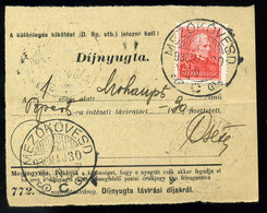 93881 MEZŐKÖVESD 1936. Díjnyugta Arcképek 20f - Lettres & Documents