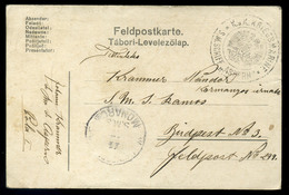 94054 K.u.K. HADITENGERÉSZET  I.VH 1914. Tábori Posta Lap S.M.S. Aspern Bélyegzés - Lettres & Documents