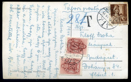 94066 VERECKE 1944. Képeslap Tábori Postával Budapestre Küldve , Portózva - Lettres & Documents