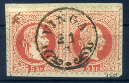 94232 VINGA 5Kr Pár Szép Bélyegzés   /  5  Kr Nice Pair Pmk - Oblitérés