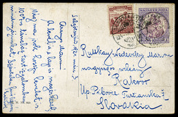 94057 SALGÓTARJÁN 1924. Képeslap,Madonna-Arató , Csehszlovákiába  /  Pic. P.card Madonna-Harvester To Czechoslovakia - Lettres & Documents