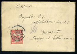 93867 ALSÓKUBIN 1902. Levél Tartalommal Budapestre  /  Letter Cont To Budapest - Lettres & Documents