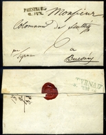 94377 POZSONY 1840. Cca. Levél, Tartalommal > Kék Tyrnau > Bucsányba Küldve  Letter Cont. Blue Tyrnau To Bucsány - ...-1867 Préphilatélie