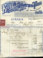 94433 BUDAPEST 1931. Kolozs,Oblath és Társa Temetkezés, Fejléces Számla  /  Kolozs Oblath And Partner  Letterhead Bill - Autres & Non Classés