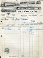 94443 NAGYATÁD 1917. Mez.Vater &Söhne Fejléces,céges Számla  /  Mez. Vater & Söhne Letterhead Corp. Bill - Autres & Non Classés