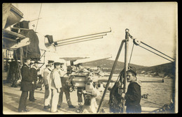 93793 K.u.K. HADITENGERÉSZET I. VH .SMS Admiral Spaun , Fotós Képeslap A Fedélzetről  /  KuK NAVY WW I. SMS Admiral Spau - Guerre