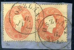 94466 OSZLÁNY 5Kr Pár Szép Bélyegzés  /  5 Kr Pair Nice Pmk - Oblitérés