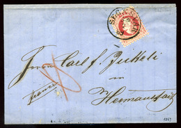 94514 SEGESVÁR 1869. 5Kr-os Céges Levél Nagyszebenbe Küldve  /  5 Kr Corp. Letter To Nagyszeben - Lettres & Documents