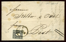 94515 PEST 1859. 3 Kr Local Letter Cont. Good Piece - Lettres & Documents