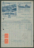 91930 BUDAPEST 1929. Gross és Weiss Kalap és Tompgyár, Fejléces Számla  /  Gross And Weiss Hat Factory Letterhead Bill - Autres & Non Classés