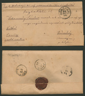 91931 GÖRÖSGAL 1884. Szép Hivatalos Levél, Tartalommal Hedrahelyre Küldve  /  Nice Official Letter With Content To Hedra - Lettres & Documents