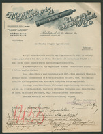 91943 BUDAPEST 1938. Magyar Oxigéngyár , Céges, Fejléces Levél  /  Hun. Oxygen Factory Corp. Letterhead Letter - Autres & Non Classés